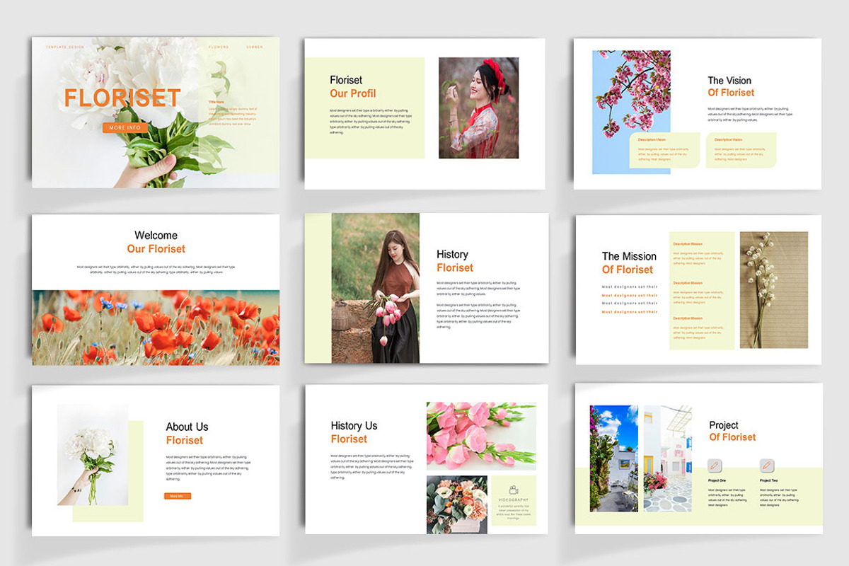 Floriset Powerpoint Template, a Presentation Template by yanindesign (Photo 3 of 6)