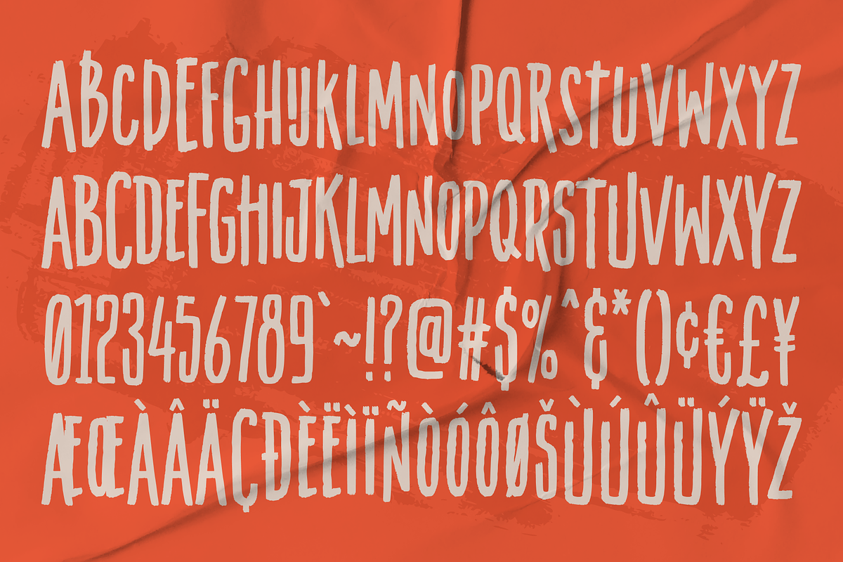 TROBOSH TYPEFACE BRUSH, a Sans Serif Font by 24Design Studios (Photo 3 of 6)