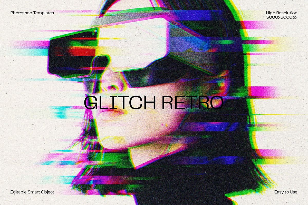 Glitch Retro Photo Effect, a Layer Style Add-On by dokudokunomi (Photo 1 of 5)