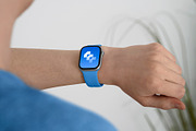 24 Watch Series 11 in Hand Mockups, a Wearable Device Mockup by Asylab (Thumbnail 98 of 107)