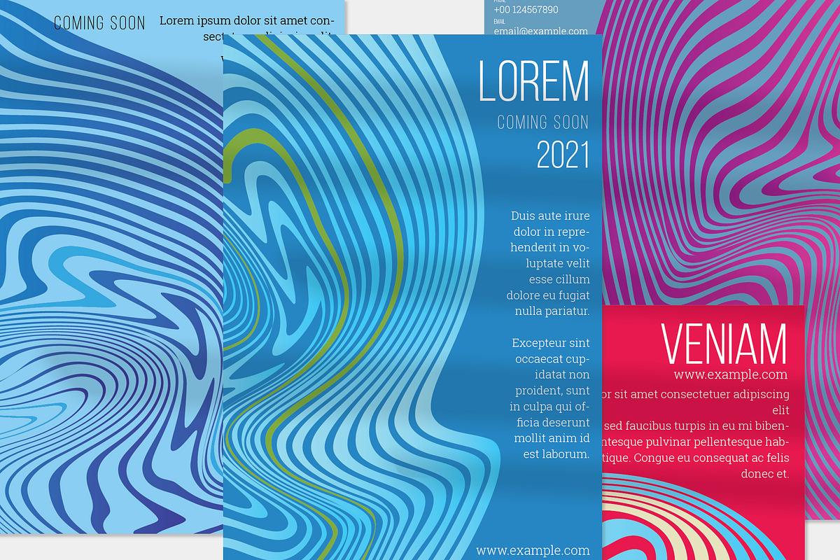 Flyer template A4 Marble Abstract, a Flyer Template by Zebra-Finch (Photo 1 of 2)