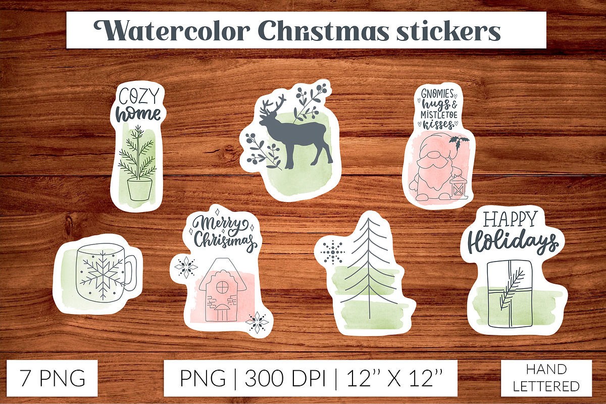 Christmas stickers bundle PNG, an Object Graphic by Let's Art (Photo 8 of 14)