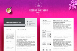 Resume Template Officer CV Design