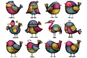 Whimsical Winter Bird Clipart, a Graphic by CitraGraphics (Thumbnail 2 of 4)