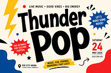 Thunder Pop – Bold Playful Font
