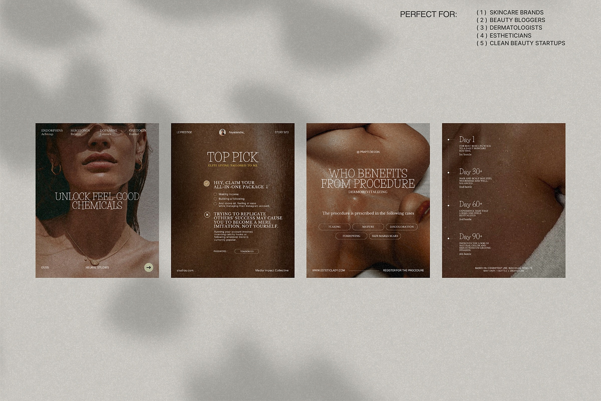 Soft Skincare Canva Post Bundle preview 2