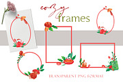 Cozy watercolor clipart & patterns, a Seasonal Illustration by Yelloo Fish (Thumbnail 2 of 15)