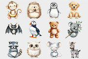 Watercolor Animal Clipart, a Seasonal Illustration by Design Market (Thumbnail 5 of 5)