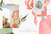 Peach Aesthetics Tropical Summer, an Illustration by Cat In Colour (Thumbnail 4 of 10)