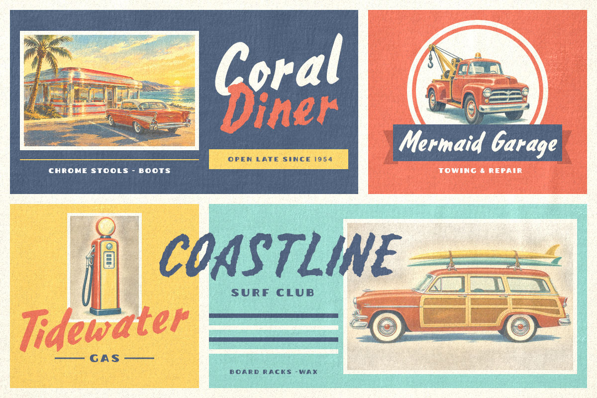 Golden Mileage - Brush Font, a Script Font by Rillatype Studio (Photo 6 of 9)