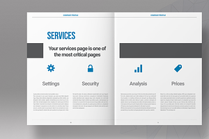 Blue Business Brochure Template