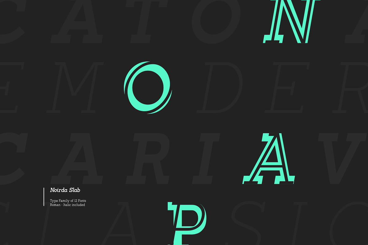 Noirda Slab Serif, a Slab Serif Font by Hanaksara Studio (Photo 2 of 11)