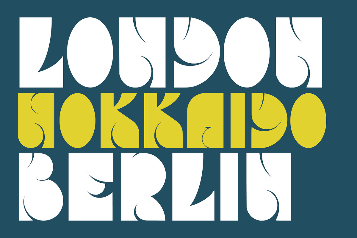 Apocent Experimental Display Font, a Symbol Font by Maulana Creative (Photo 2 of 7)