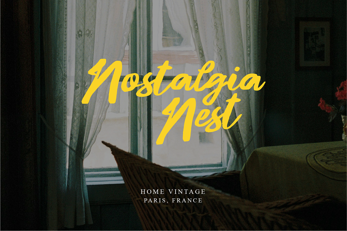 Vintage Light Natural Handwriting, a Font by Ronny Studio (Photo 3 of 9)