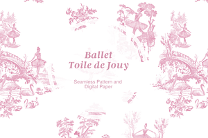 Ballet Toile De Jouy Pattern