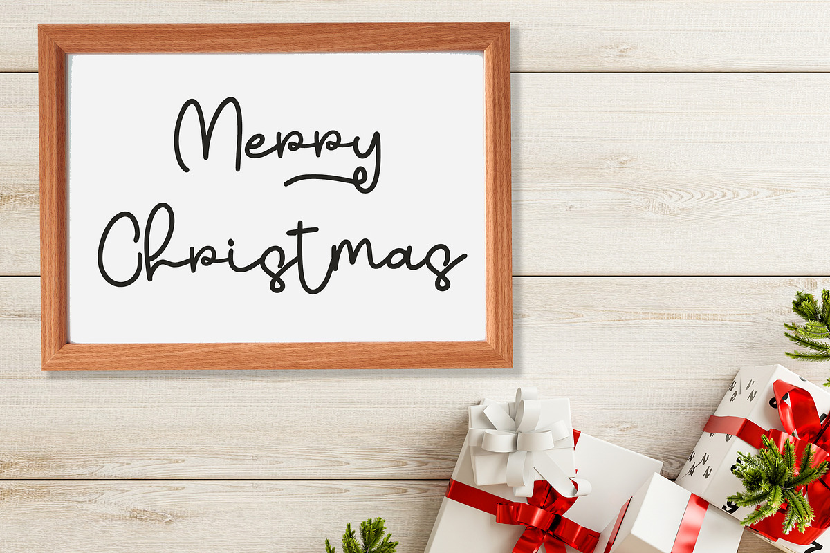 MelancholyChristmas-Handwritten Font, a Script Font by AQR Studio (Photo 8 of 9)