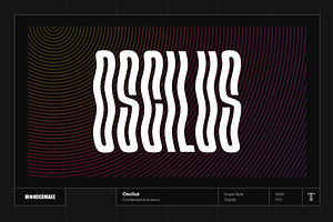 Oscilus, a Sans Serif Font by Wondermake