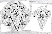 Ice cream for coloring pages, a Decorative Illustration by Watercolor fantasy (Thumbnail 3 of 6)