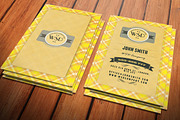 Retro Tartan Business Card, a Business Card Template by Crazyleaf (Thumbnail 4 of 4)