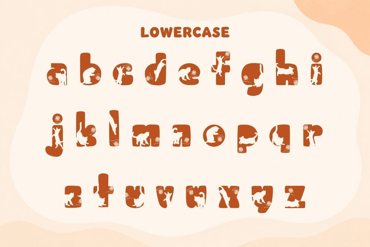 Funny Cats – Cute Decorative Font, a Symbol Font by AnningArts (Photo 5 of 6)