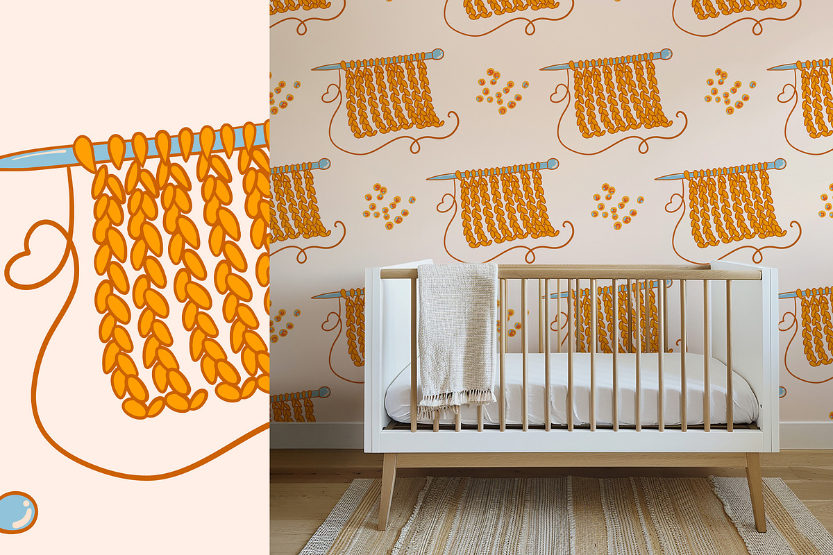 Knitting & Crochet clipart patterns, a Work Illustration by Carpet Tapete Pretzel (Photo 11 of 13)