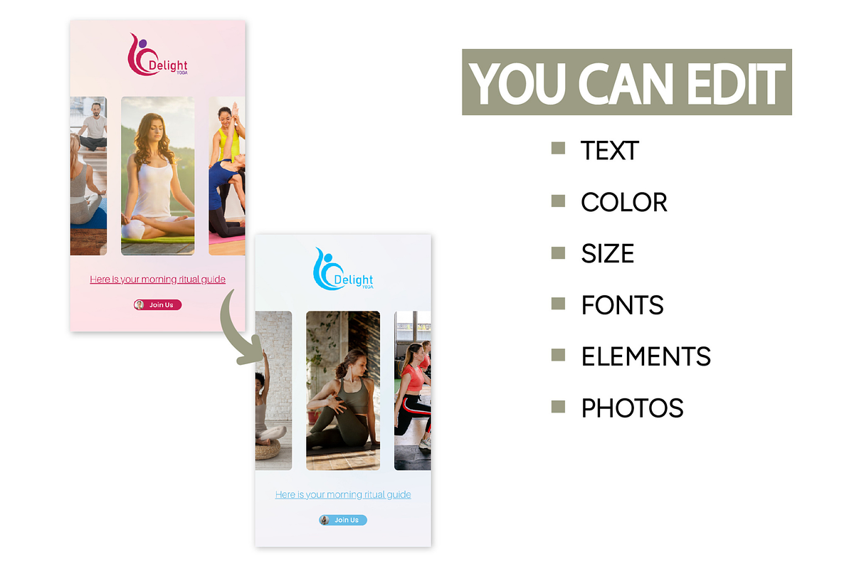 Yoga Instructor Branding Mini Bundle, a Social Media Template by Branding by Kellsey (Photo 3 of 5)