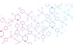 Molecular structure. Medicine, an Illustration by Things for designers