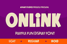 Onlink - Playful Fun Display Font