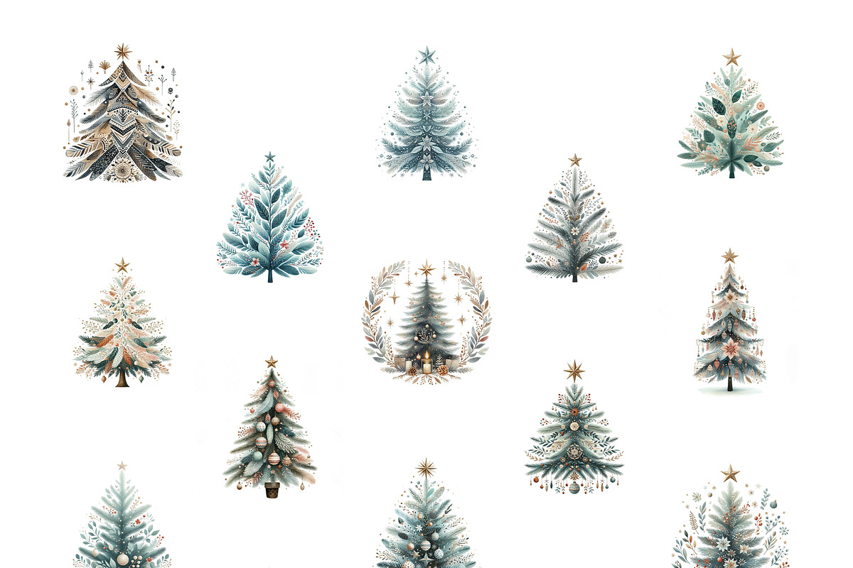Boho Christmas Tree, a Decorative Illustration by Vasmila (Photo 3 of 5)