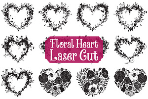 Nature Inspired Heart SVG, an Illustration by yasushie