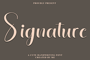 Signature, a Handwritten Font by FreshTypeINK (Thumbnail 1 of 6)