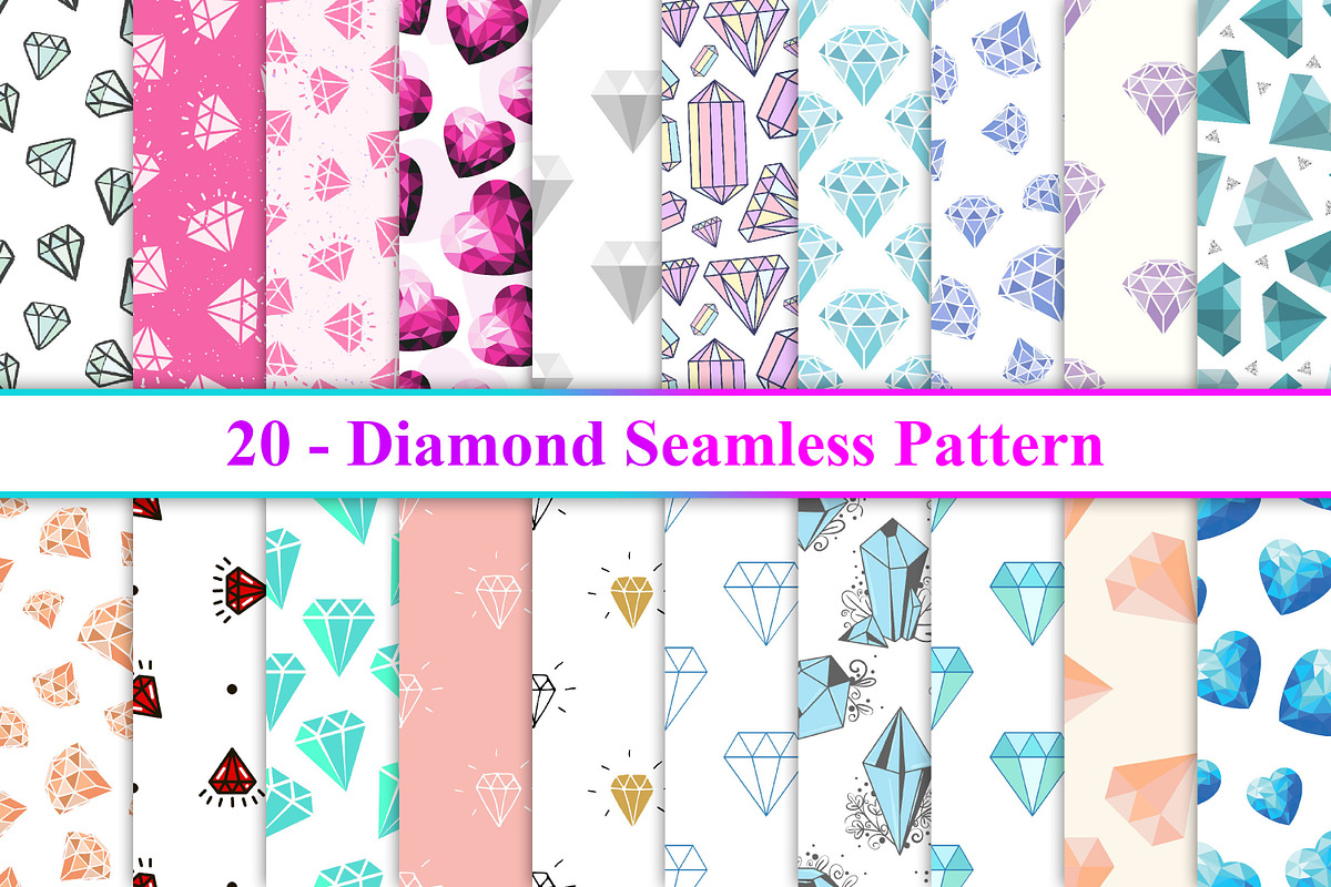 Diamond Seamless Pattern, a Pattern Graphic by Digital Studio (Photo 1 of 5)