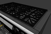 48 inch Gas Range Cooker, a Furniture 3D Model by kjpargeterimages (Thumbnail 9 of 12)