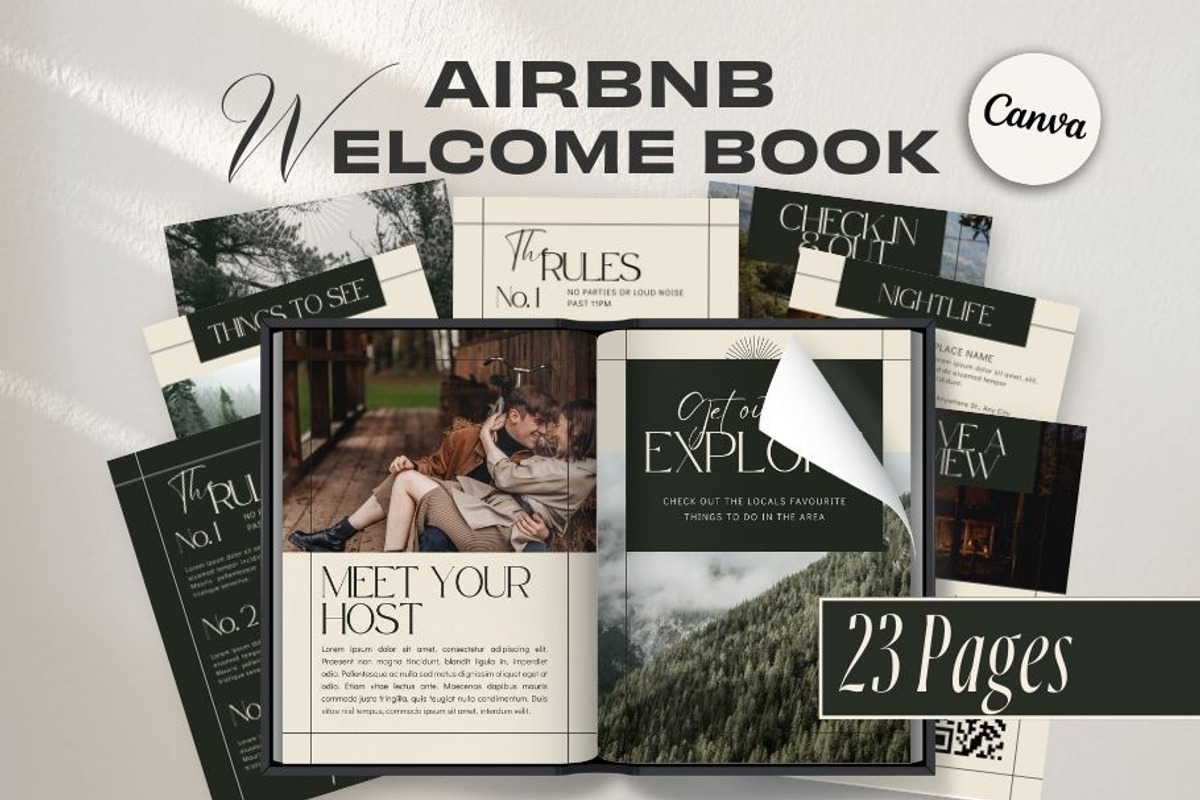 Airbnb Book - Modern Boho, a Household Mockup by Freedom Business Shop (Photo 1 of 9)