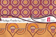 Vintage Purples Digital Papers, a Pattern Graphic by InkBite Designs (Thumbnail 3 of 4)