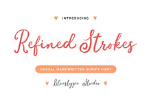 Refined Strokes - Handwritten Script