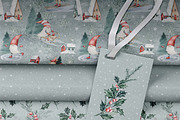Christmas gnome watercolor clipart, an Illustration by Daryartsy (Thumbnail 9 of 11)