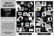 Black Instagram Puzzle Template, a Social Media Template by LushBury (Thumbnail 2 of 5)