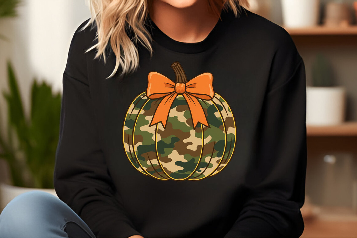 Coquette Camo Pumpkin Glitter Fall, an Illustration by Craft Nest (Photo 5 of 6)