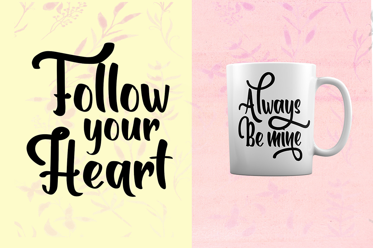 Romanttica-Lovely Brush Script Font preview 2