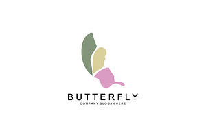 Butterfly Logo Design, Beautiful Fly