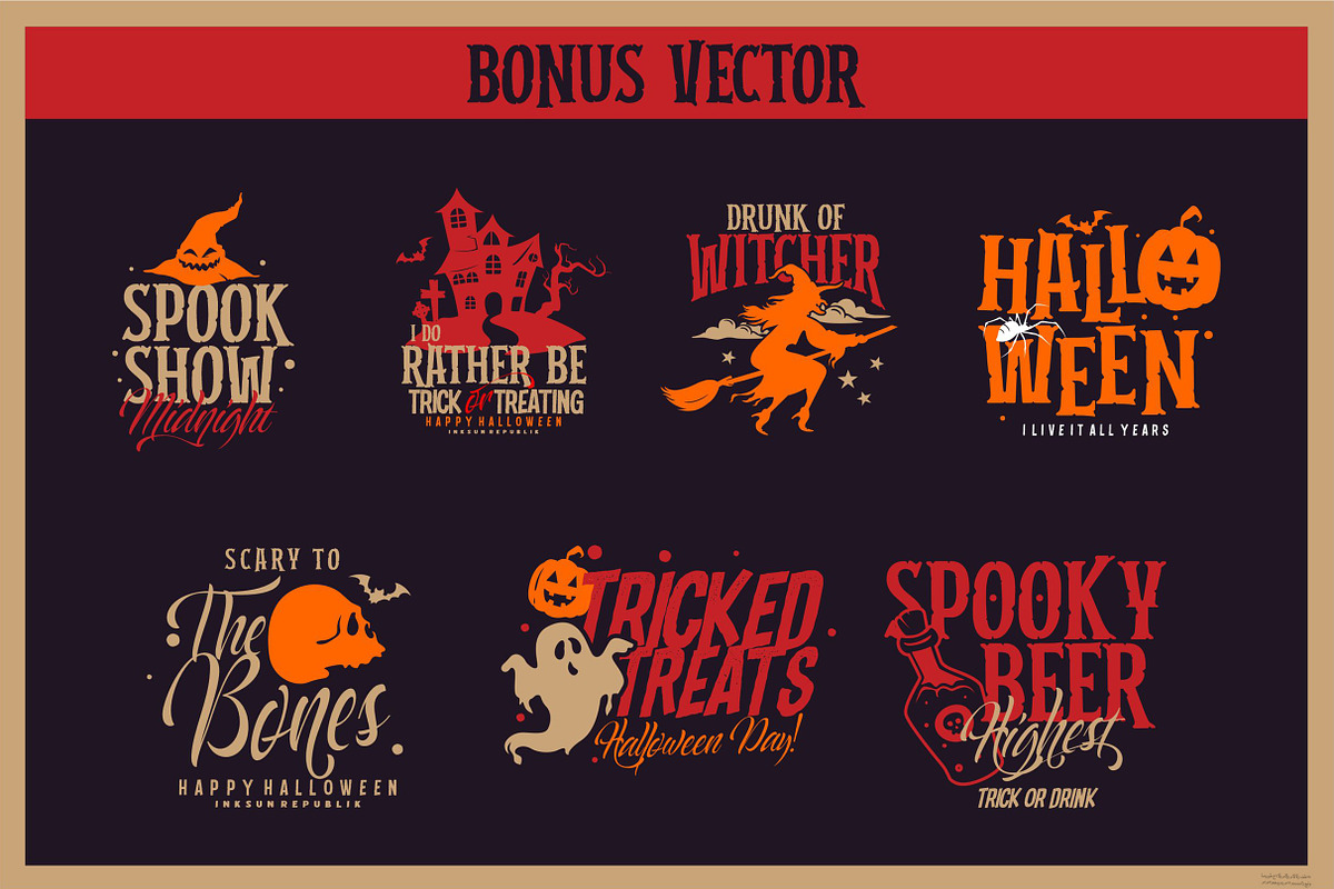 Halloween Party Bundle, a Serif Font by INKSUN™ (Photo 7 of 16)