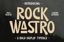 Rock Wastro Blod Display Typeface