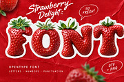 Strawberry Delight Font, a Serif Font by Handmadefont (Thumbnail 13 of 14)