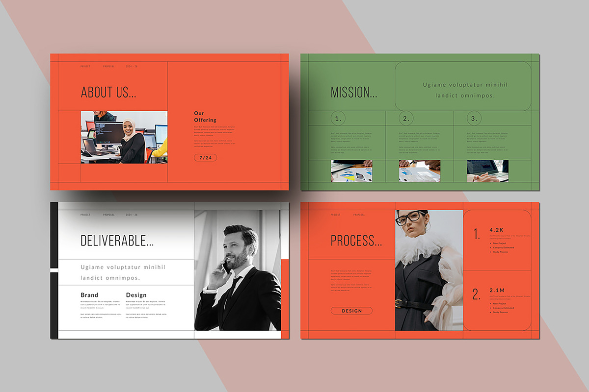 Project Proposal PowerPoint Template, a Presentation Template by White Graphic (Photo 4 of 9)