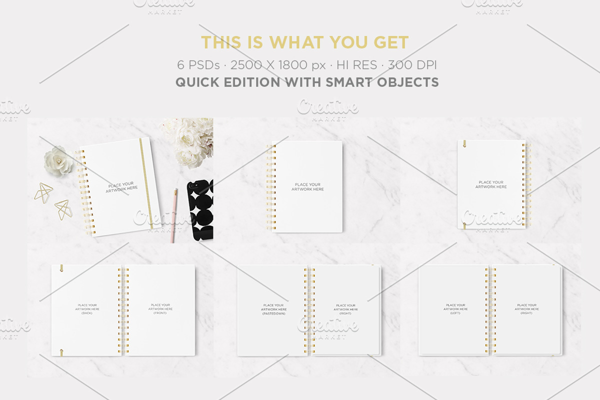 Planner & Agenda 7x9 Mockup, a Pens & Pencil Mockup by tomodachi studio (Photo 2 of 6)