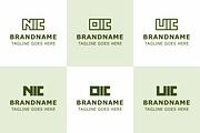 Letters NIC OIC UIC Monogram Logo, a Branding & Logo Template by Pray Art Design Studio (Thumbnail 1 of 2)