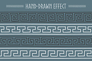 Editable greek meander brushes, a Brush Add-On by ekmelica (Thumbnail 4 of 6)
