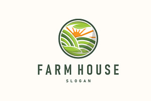modern farm logo design with simple, a Branding & Logo Template by Maylianaw28