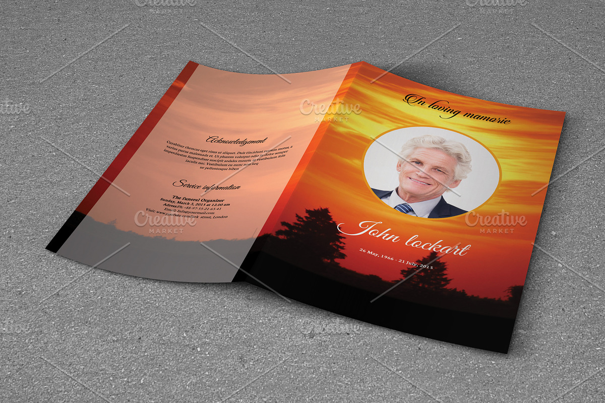Funeral Program Template-T706, a Brochure Template by Template Shop (Photo 1 of 4)